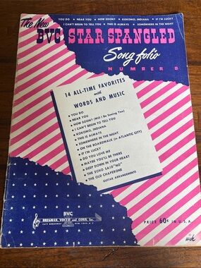 Star Spangled Song Folio - Pink & Navy